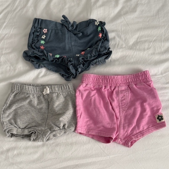 Other - Pink, blue and Gray Kids Shorts 6-9 months